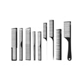LEVEL3 9PC Styling Comb Set - Комплект 9 Карбонови Гребена за Коса и Брада