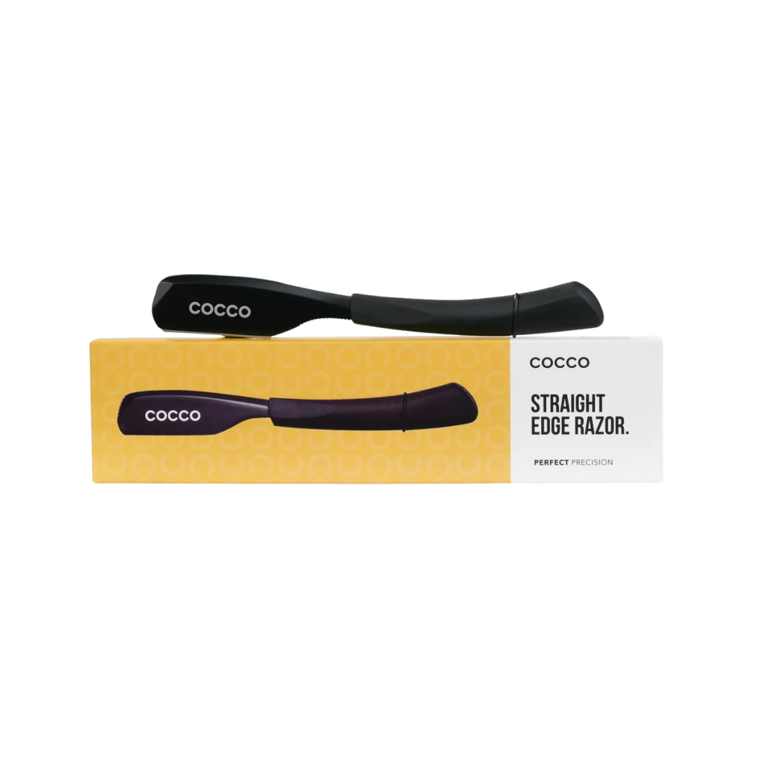 Cocco T15 Бръснач с Право Рамо - Straight Edge Razor, Черен Мат
