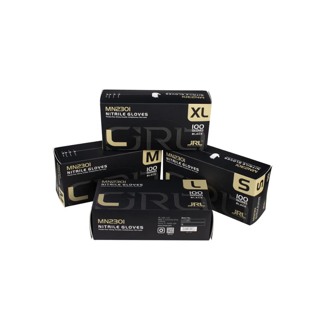 JRL Черни Нитрилни Ръкавици 100бр