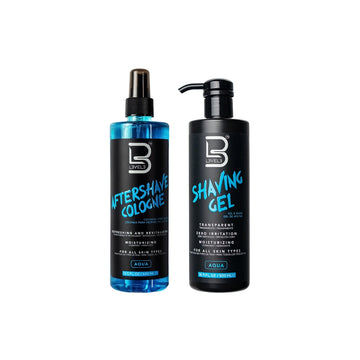 LEVEL3 Aqua Комплект за Бръснене - Гел 500ml + Афтършейв 400ml