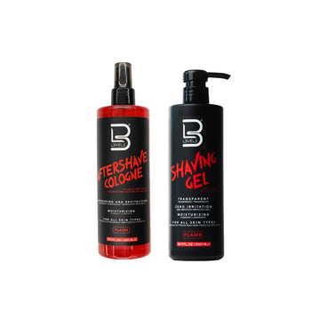 LEVEL3 Flame Комплект за Бръснене - Гел 500ml + Афтършейв 400ml