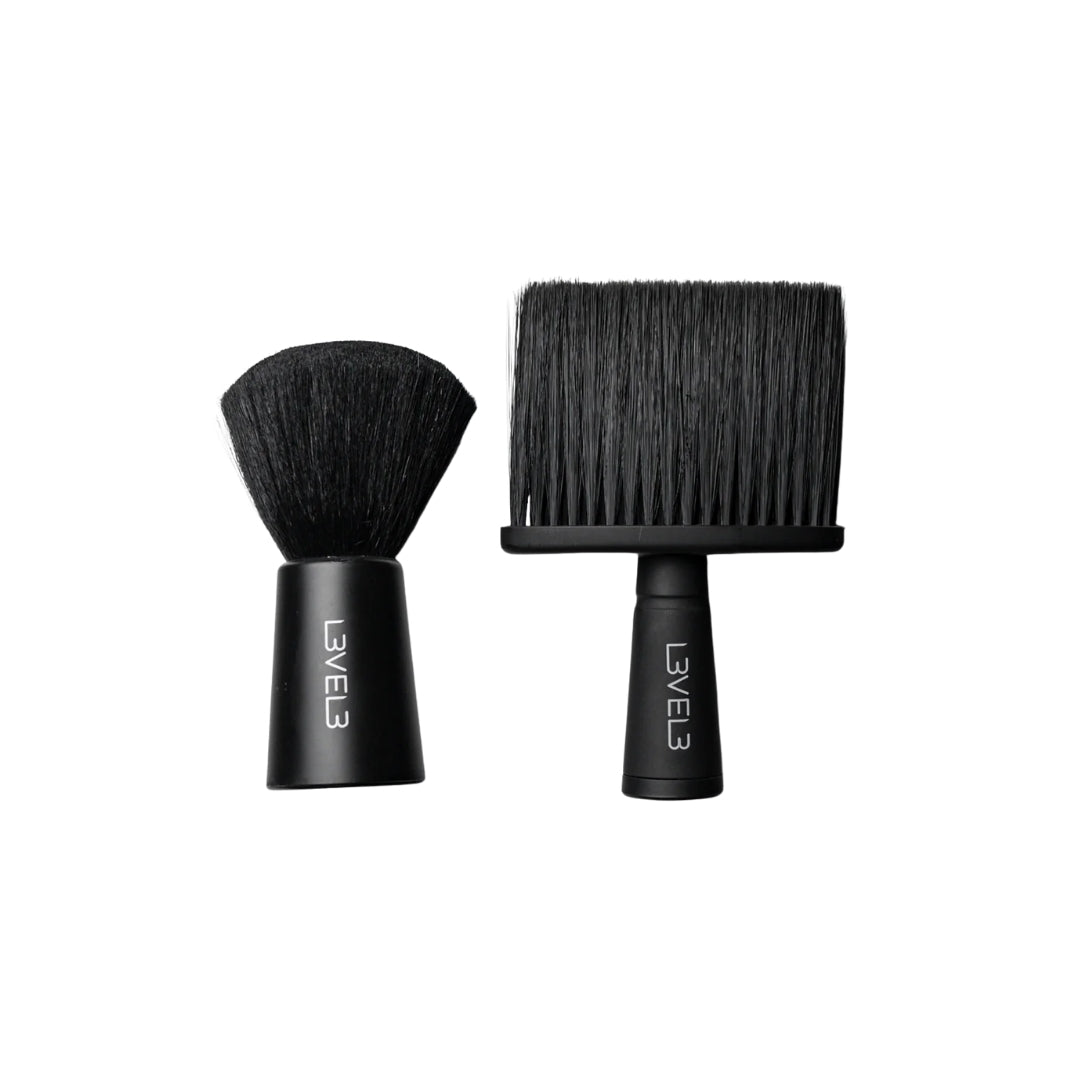 LEVEL3 2PC Neck Brush Set - Комплект 2 Четки за Врат, Кръгла и Широка