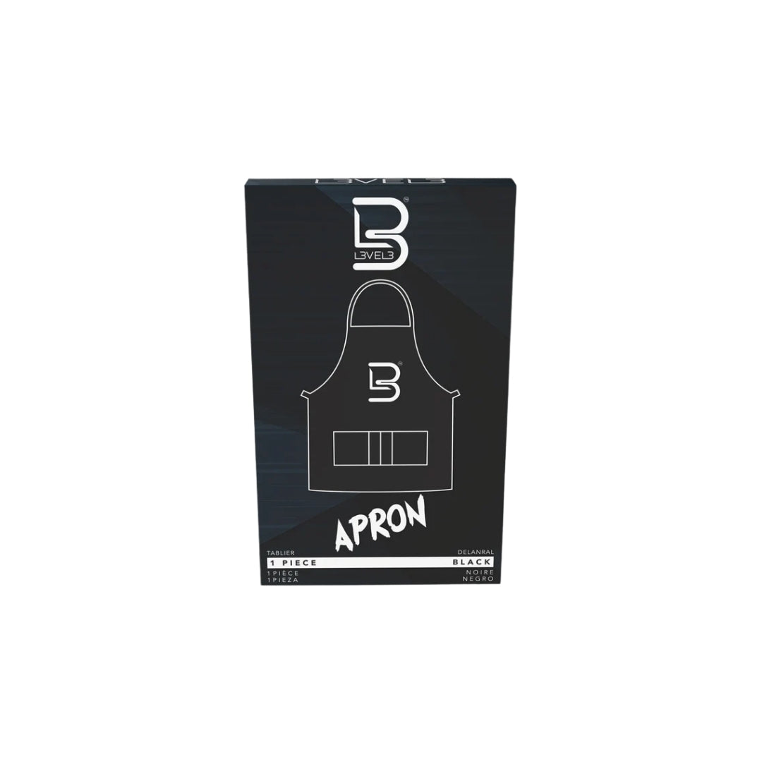 LEVEL3 Apron Black - Черна Работна Престилка с Джобове и Лого