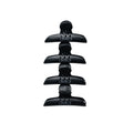 LEVEL3 Hair Claw Clips - Широки Шноли Тип Пеперуда за Коса, 4 бр.
