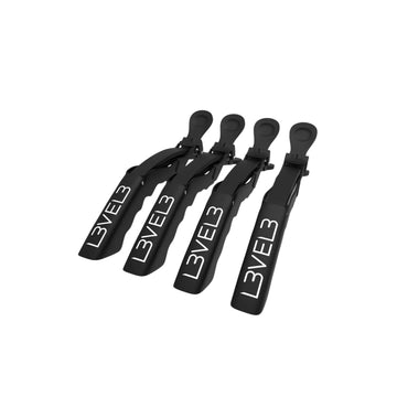 LEVEL3 Hair Croc Clips - Шноли за Коса с Двойна Панта, 4 бр.