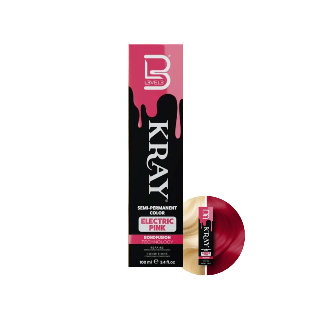 LEVEL3 KRAY - Полуперманентна Боя за Коса с UV Защита, 100ml
