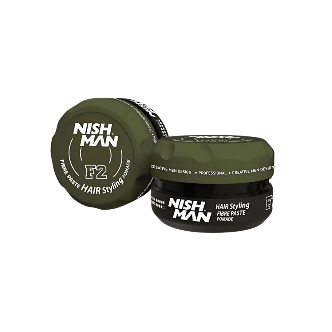 Nishman Fibre Paste Pomade F2 - Матова Текстура, Силна Фиксация, 100ml