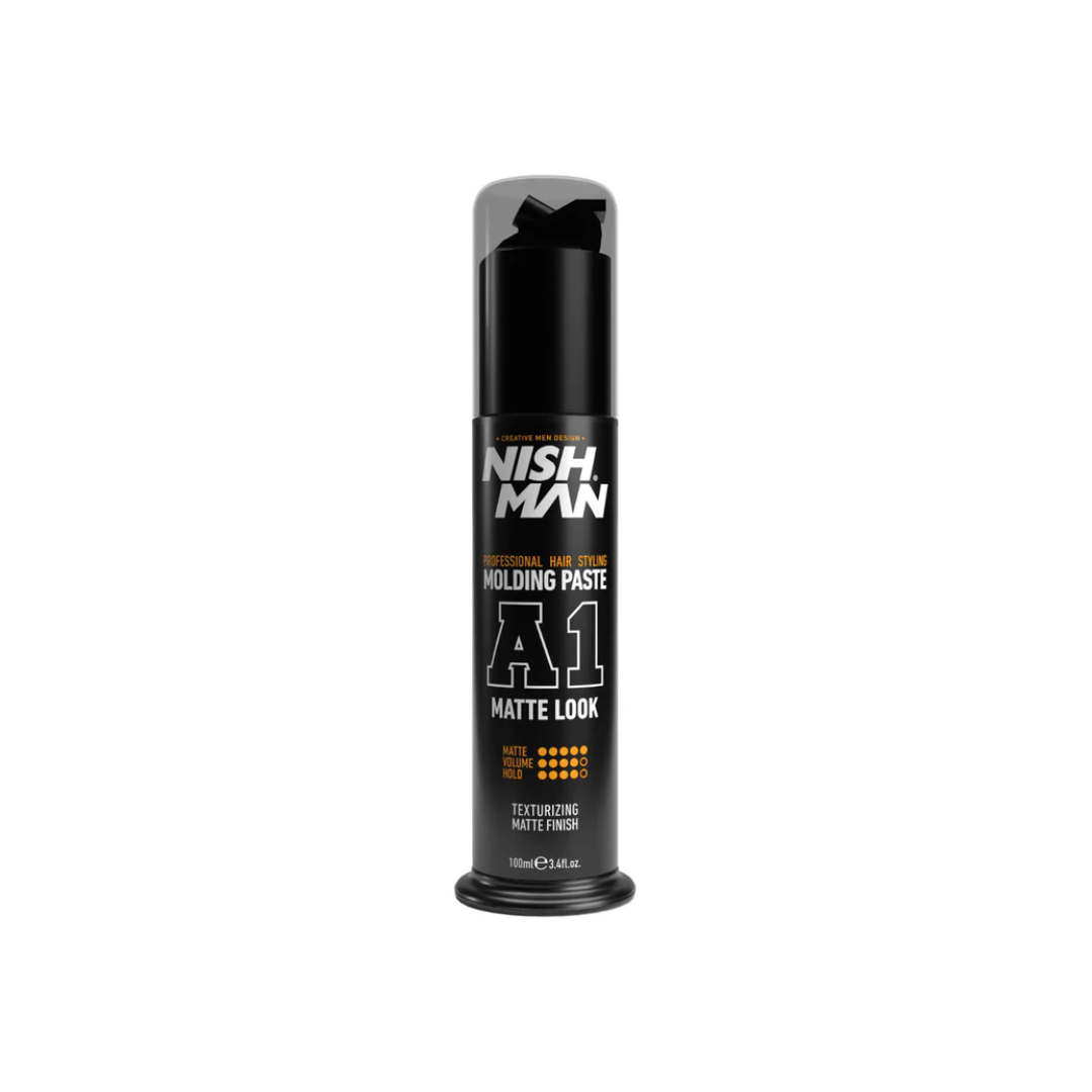 Nishman Matte Molding Paste A1 - Силна Гъвкава Фиксация, Матов Финиш, 100ml