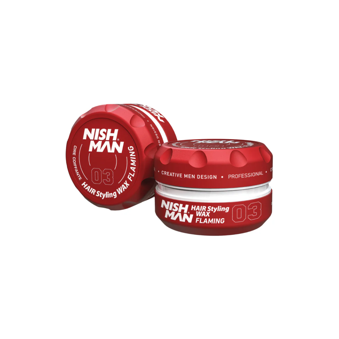 Nishman Aqua Wax - Воднобазирана Вакса за Коса, Силна Фиксация и Блясък, 100ml