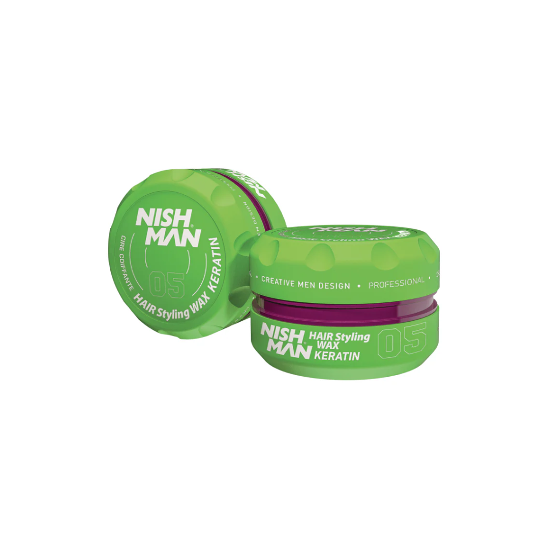 Nishman Aqua Wax - Воднобазирана Вакса за Коса, Силна Фиксация и Блясък, 100ml