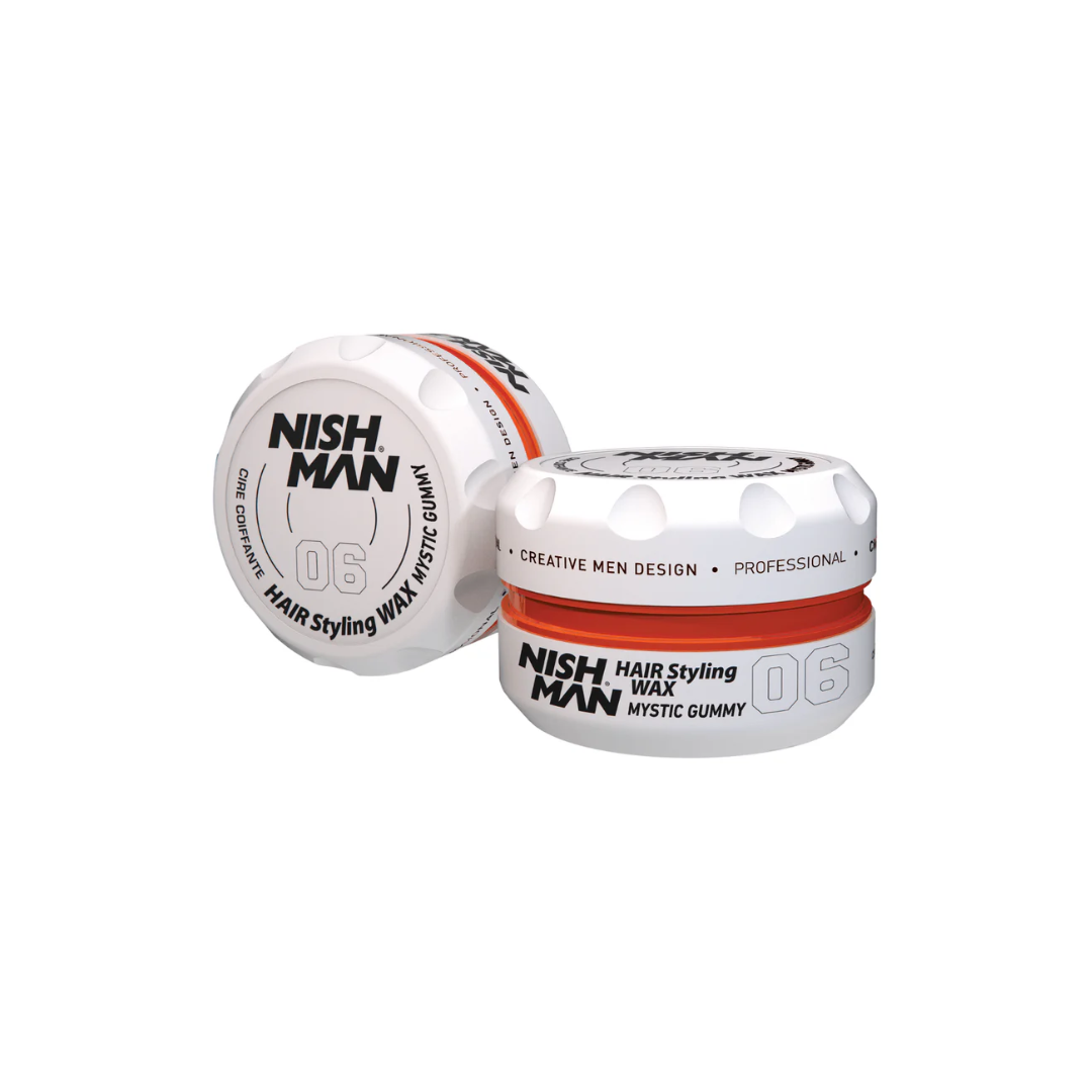 Nishman Aqua Wax - Воднобазирана Вакса за Коса, Силна Фиксация и Блясък, 100ml