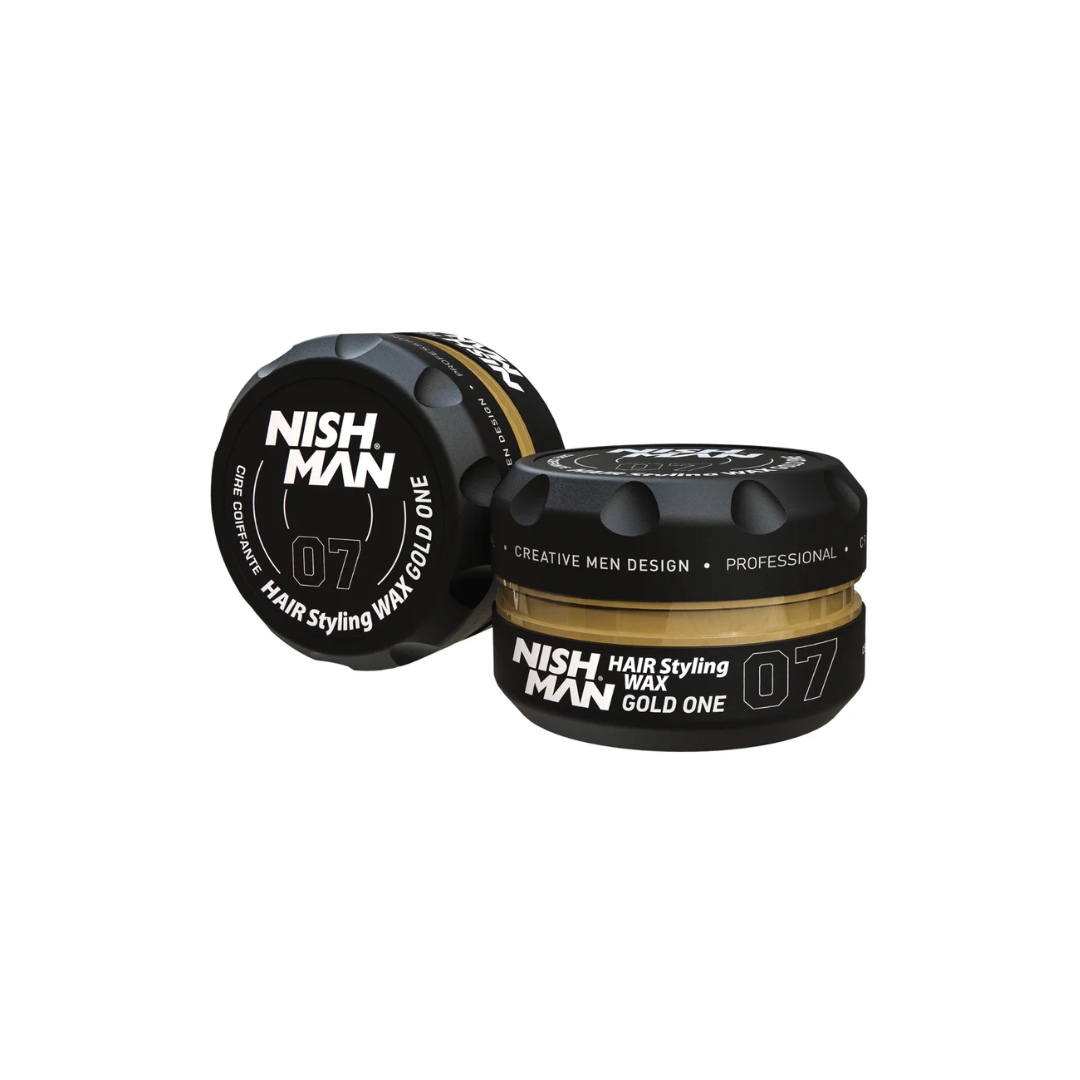 Nishman Aqua Wax - Воднобазирана Вакса за Коса, Силна Фиксация и Блясък, 100ml