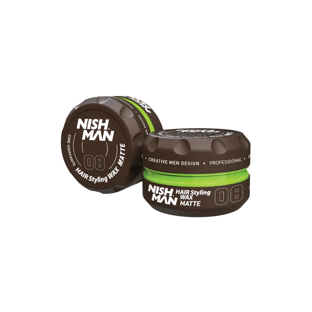 Nishman Aqua Wax - Воднобазирана Вакса за Коса, Силна Фиксация и Блясък, 100ml