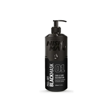 Nishman Отлепваща Маска за Лице - Дълбоко Почистване, Black / Gold / Silver, 200ml