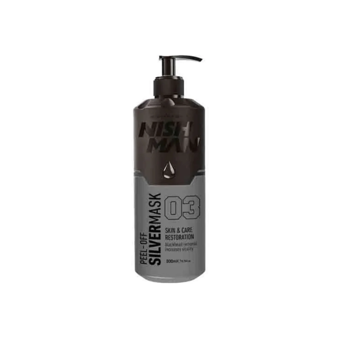 Nishman Отлепваща Маска за Лице - Дълбоко Почистване, Black / Gold / Silver, 200ml