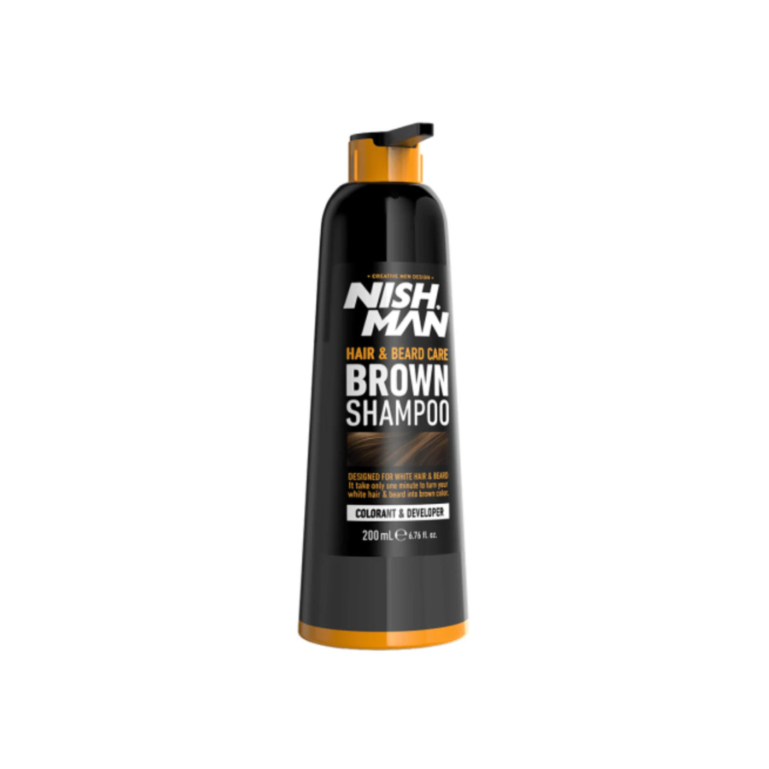 Nishman Shampoo - Оцветяващ Шампоан за Коса, Брада и Мустаци, 200ml